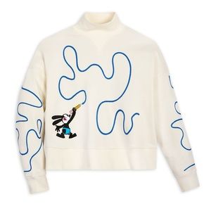 NWOT Disney Oswald the Lucky Rabbit Mockneck Sweatshirt